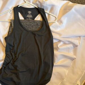 PINK Victoria's Secret Heathered Gray long w/pockets ankle length and top